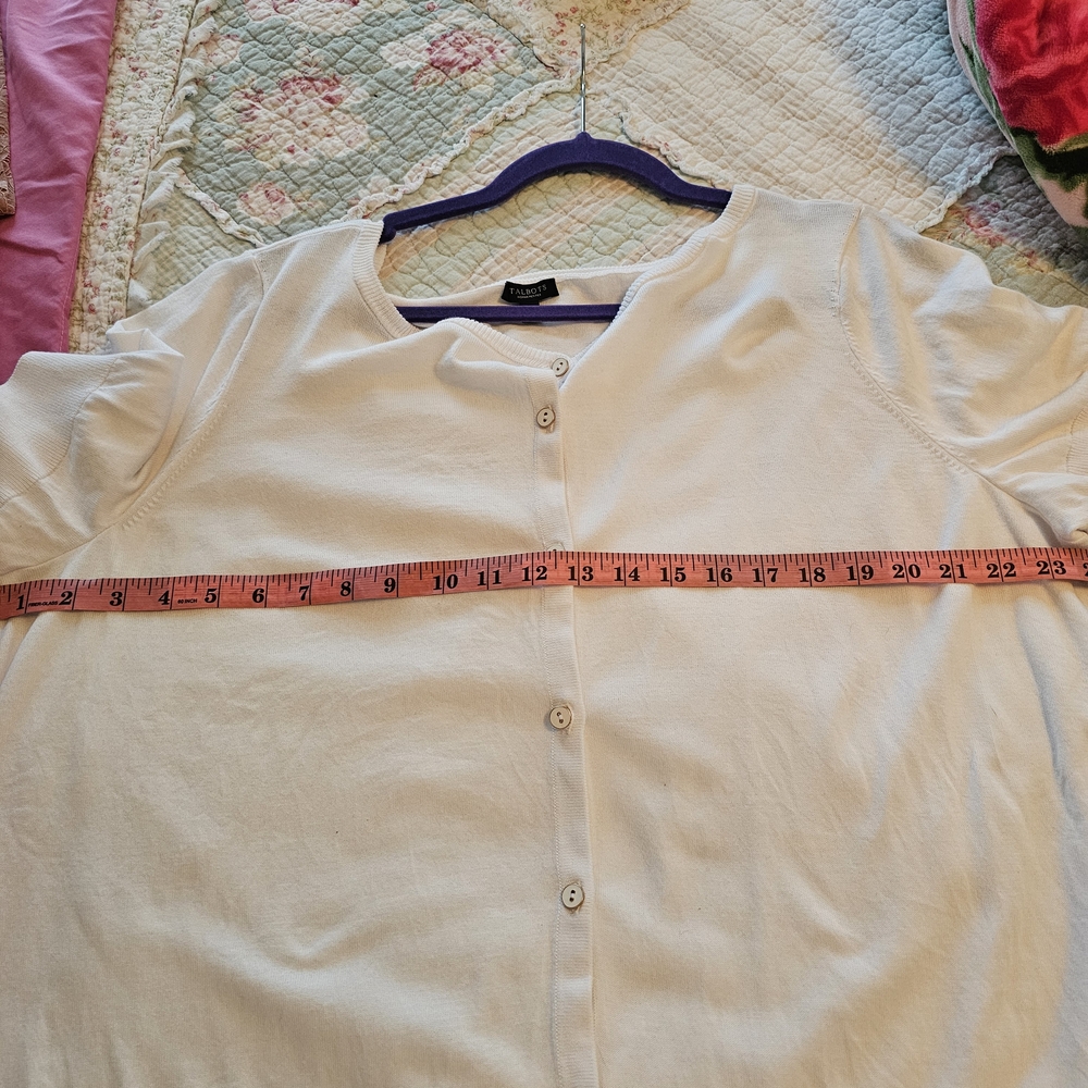 Talbots White Button-Down Shirt - Picture 5 of 10